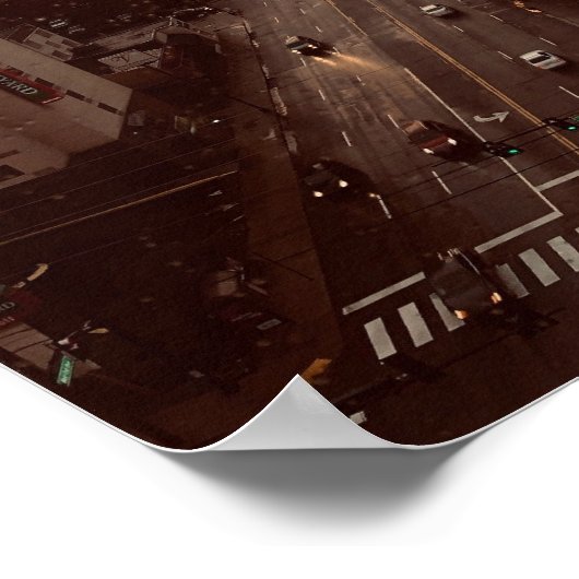 Rainy Nashville Poster (Ecke)