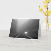 Rainy night - Annäherung an die Scheinwerfer Karte (Gelbe Blume)