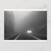 Rainy night - Annäherung an die Scheinwerfer Postkarte (Vorderseite)