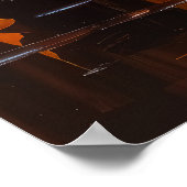 Rainy Nights, City Lights: Eine schöne Frau J.. Poster (Ecke)