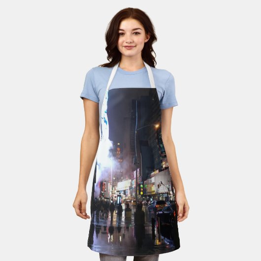 Rainy NYC Schürze (Getragen)