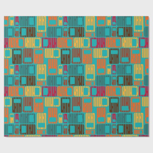 Rainy Rectangle Geschenkpapier (Flach)