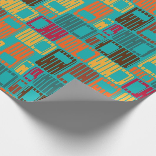 Rainy Rectangle Geschenkpapier (Ecke)