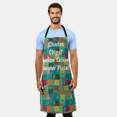 Rainy Rectangle Schürze (Getragen)