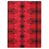 Rainy Red Dianthus Ikat 4 Klemmbrett (Rückseite)
