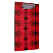 Rainy Red Dianthus Ikat 4 Klemmbrett (Rechts)