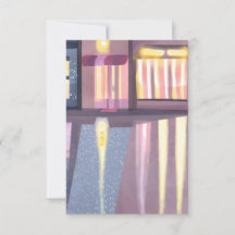 Rainy Reflections | Lofi Contemporary Watercolor