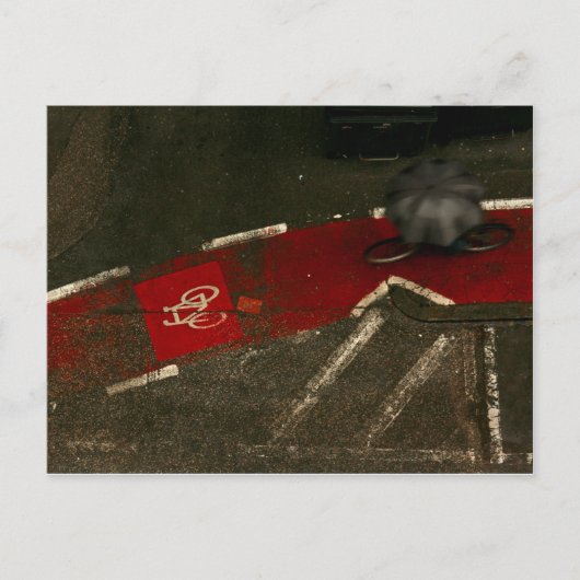 Rainy Ride Postkarte (Vorderseite)