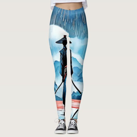 Rainy Samurai: Stille Vigil Leggings (Vorderseite)