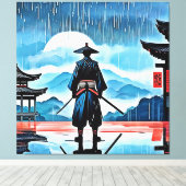 Rainy Samurai: Stille Vigil Leinwanddruck (Insitu (Holzboden))