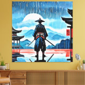 Rainy Samurai: Stille Vigil Leinwanddruck (Insitu (Wohnzimmer))