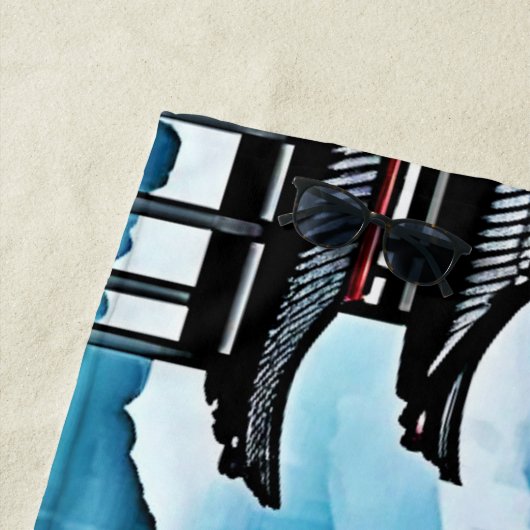 Rainy Samurai: Stille Vigil Strandtuch (Beispiel)