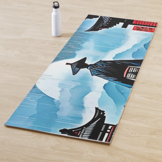 Rainy Samurai: Stille Vigil Yogamatte (Beispiel)