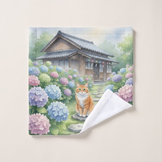 Rainy Season Serenity: Traditional Minka  Waschlappen (Waschlappen)