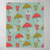Rainy Season Umbrella Design Poster (Vorne)