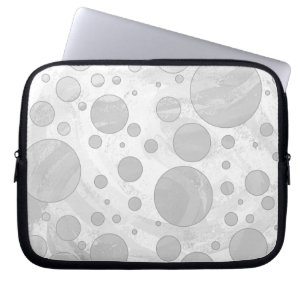 Rainy Sky Gray Polka Dots Laptopschutzhülle