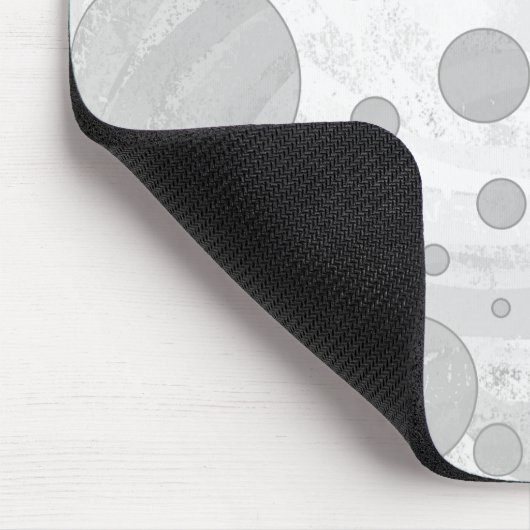 Rainy Sky Gray Polka Dots Mousepad (Ecke)