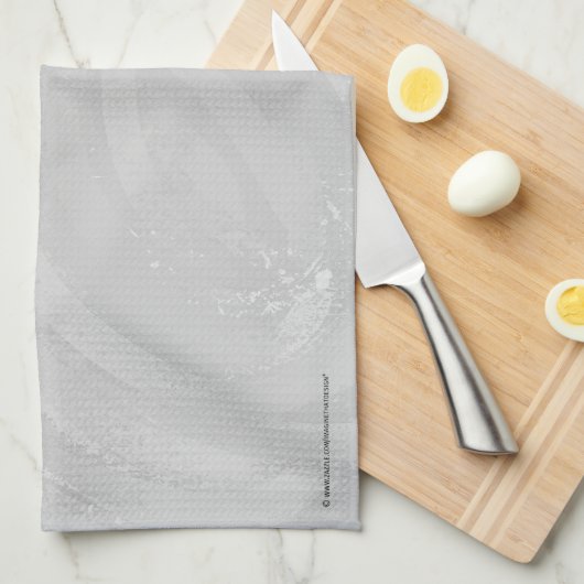 Rainy Sky Gray Swirl Handtuch (Viertel Falte)