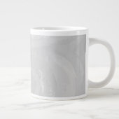 Rainy Sky Gray Swirl Jumbo-Tasse (Rechts)