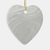 Rainy Sky Gray Swirl Keramikornament (Rechts)