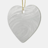 Rainy Sky Gray Swirl Keramikornament (Links)