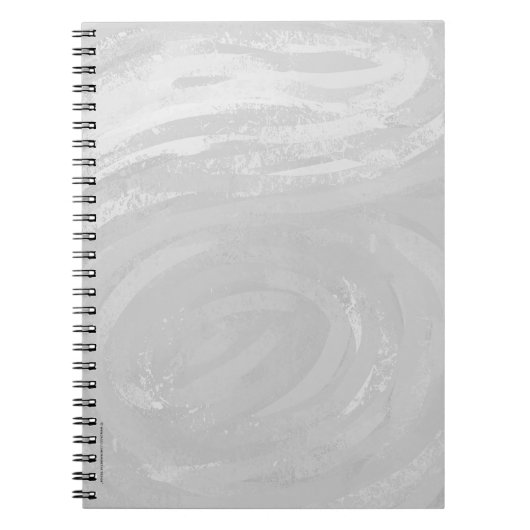 Rainy Sky Gray Swirl Notizblock (Vorderseite)