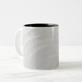 Rainy Sky Gray Swirl Zweifarbige Tasse (Vorderseite Links)