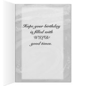 Rainy Sky Gray und Black Monogram (Innen (Rechts))