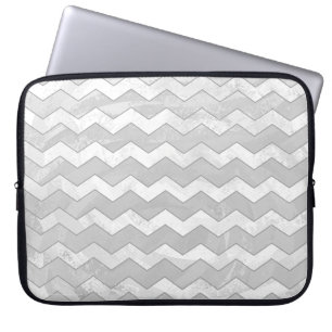 Rainy Sky Gray Zickzack Pattern Laptopschutzhülle