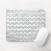 Rainy Sky Gray Zickzack Pattern Mousepad (Mit Mouse)