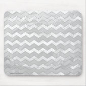 Rainy Sky Gray Zickzack Pattern Mousepad (Vorne)