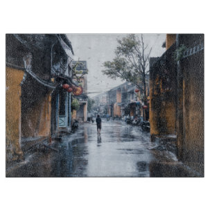 Rainy Streets of Vietnam Schneidebrett