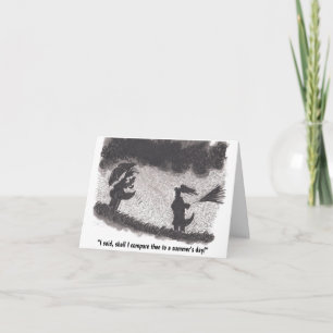Rainy Summer's Day Birthday Card Karte