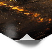 Rainy town abstrakt Ai art Poster (Ecke)