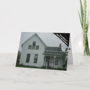 "Rainy Villisca Ax Murder House" Hallowe’en card Karte
