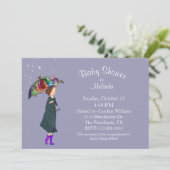 Rainy Weather Baby Shower Einladung (Stehend Vorderseite)