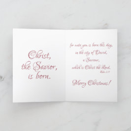 Raise a Hallelujah Christus ist Geboren Weihnachte Feiertagskarte