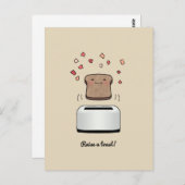 "Raise a Toast!" Postkarte (Vorne/Hinten)