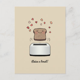 "Raise a Toast!" Postkarte