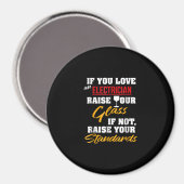 Raise Glass Funny Apprentice Electrician Ehefrau V Magnet (Vorderseite/Rückseite)
