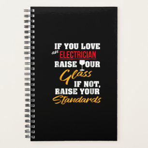 Raise Glass Funny Apprentice Electrician Ehefrau V Planer
