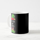 Raised By Elves Funny Christmas Family Elves Squad Kaffeetasse (Vorderseite Links)