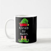 Raised By Elves Funny Christmas Family Elves Squad Kaffeetasse (Links)