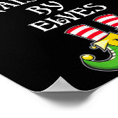 Raised By Elves Funny Christmas Family Elves Squad Poster (Ecke)