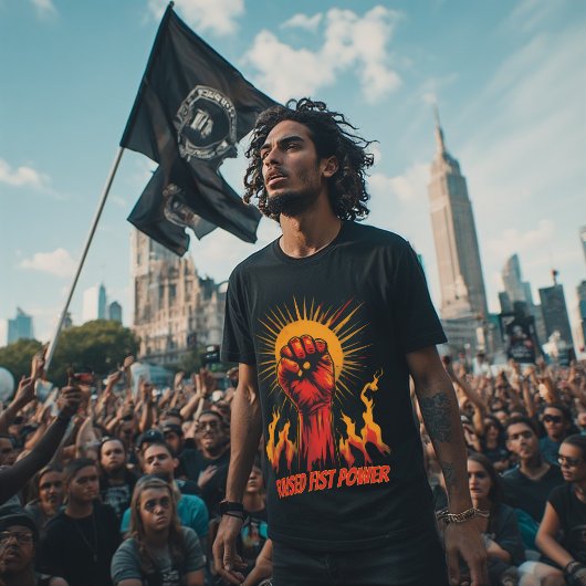 Raised Fist Power Activism Symbol,Protest Equality T-Shirt