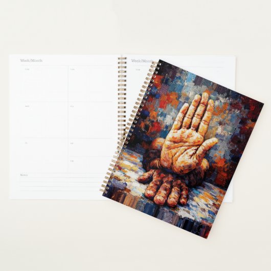 Raised Hand Gesture Expressive Impasto Planer (Anzeige)