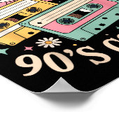 Raised On 90's Country Music Retro Cette Design Poster (Ecke)