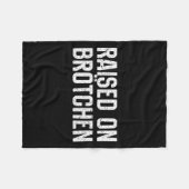 Raised On Brotchen German Bread Roll Funny Food Qu Fleecedecke (Vorderseite (Horizontal))