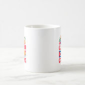 Raised On Cuban Bread And Croquetas Cuba Flag Cuba Kaffeetasse (Mittel)
