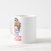 Raised On Cuban Bread And Croquetas Messy Bun Cuba Kaffeetasse (Vorderseite Links)